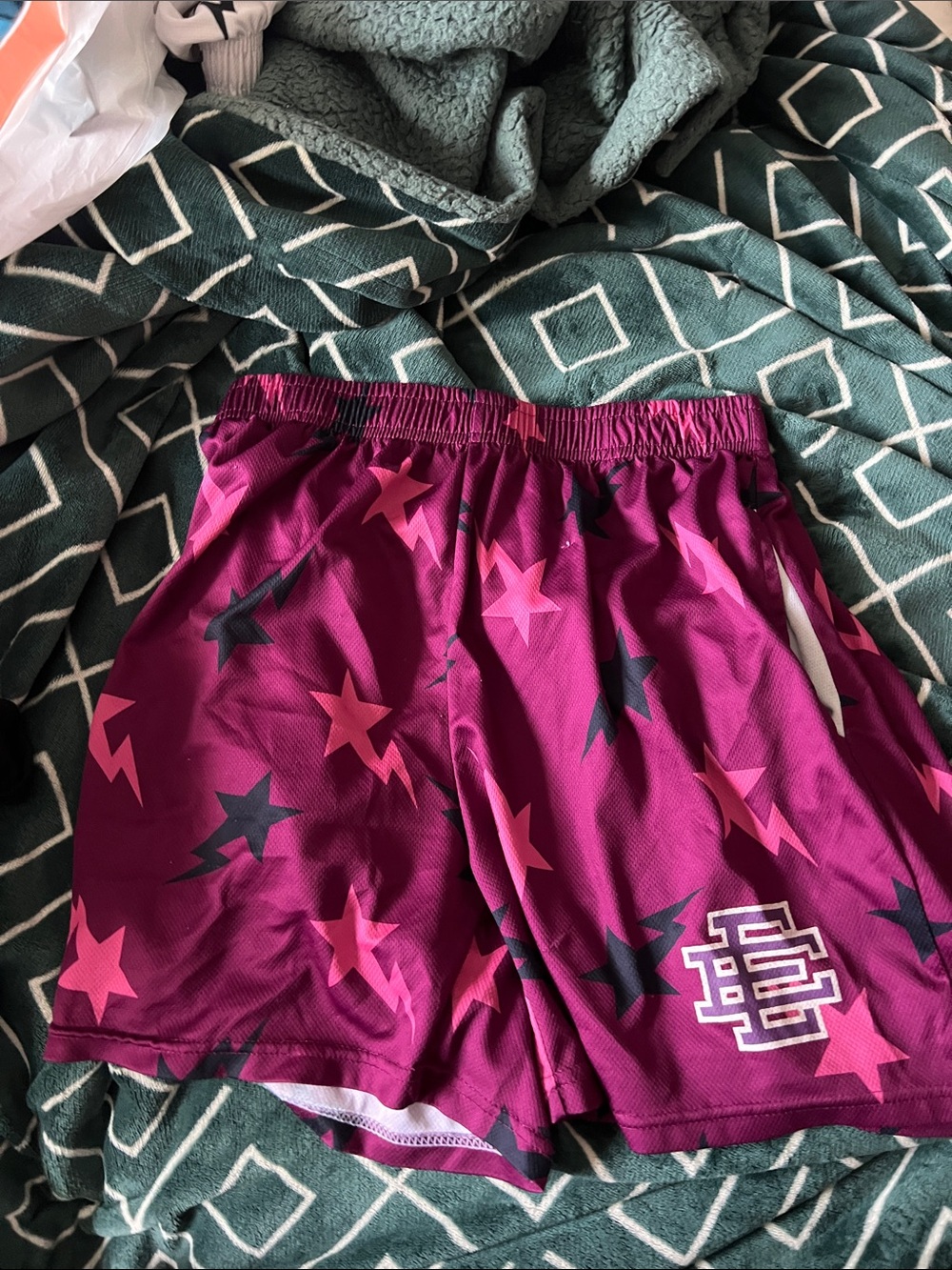 Eric Emanuel Shorts Pink and Blue